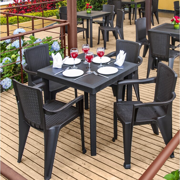 Plastic patio table discount set